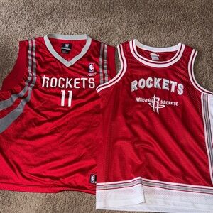 Houston Rockets two boys youth sleeveless jerseys size large